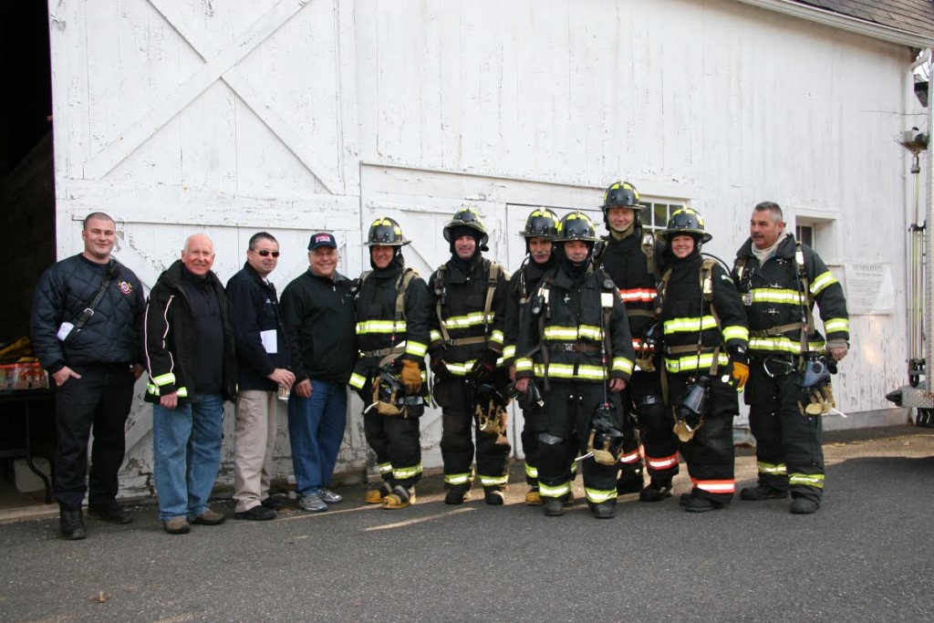 Wetsport FD train with town officials