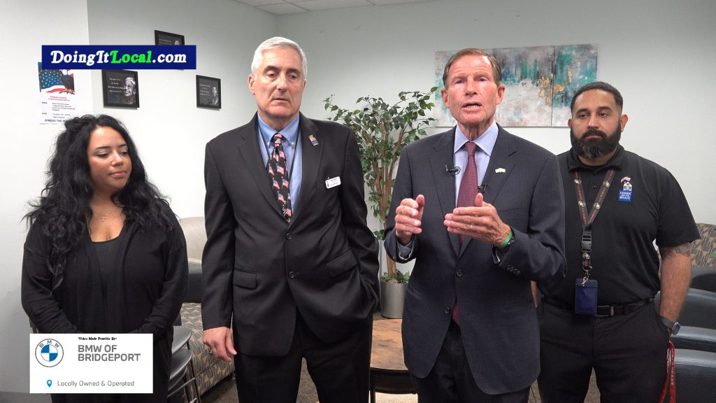 Blumenthal Visits Home For The Brave – – Doing It Local